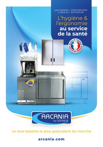 Arcania : Lave-bassins et Mobilier Inox sur-mesure