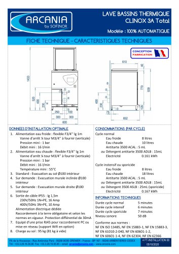 Fiche technique CLINOX 3A TOTAL