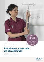 Plateforme universelle de lit médicalisé