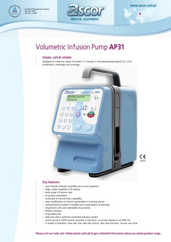 Infusion pump AP31 - EN