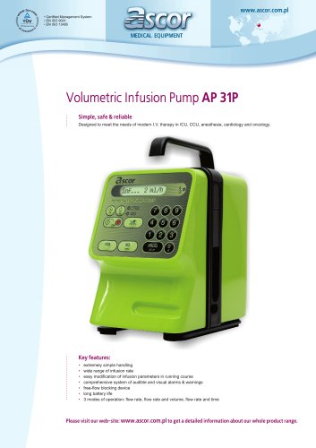 Infusion pump AP31P - EN