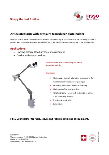 FISSO Pressure Transducer Plate Holder