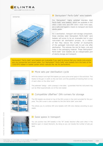 Sterisystem® Perfo-Safe® wire baskets