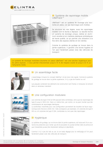 Système de rayonnage mobile UBeTrack™ 0032017