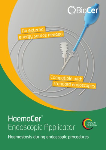 HaemoCer™ Endoscopic Applicator - Haemostasis during endoscopic procedures