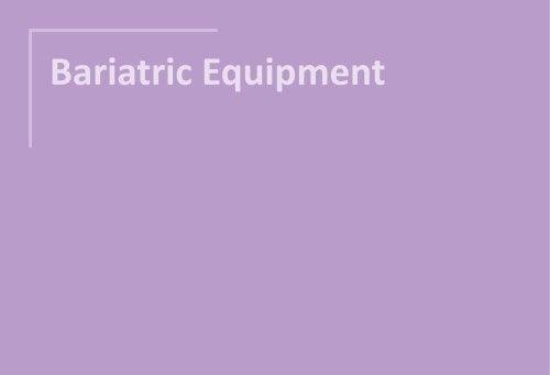 Bariatric Equipment 2025