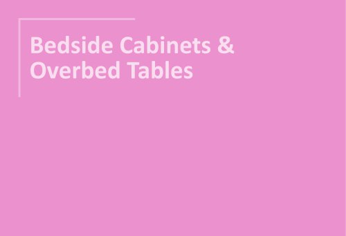 Bedside Cabinets & Overbed Tables 2025