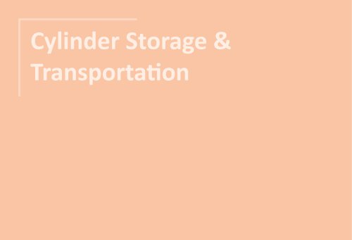 Cylinder Storage & Transportation 2025