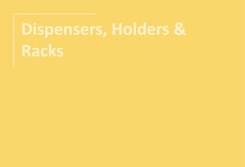Dispensers, Holders & Racks 2025