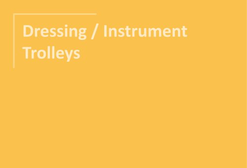 Dressing & Instrument Trolleys 2025