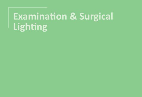 Examination & Surgical Lighting 2025