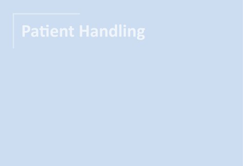 Patient Handling 2025