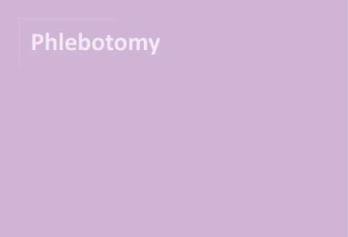 Phlebotomy 2025