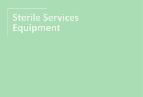 Sterile Services Equipment 2025