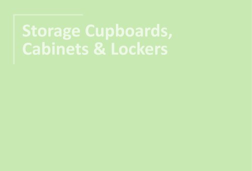Storage Cupboards, Cabinets & Lockers 2025