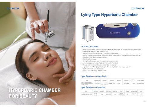 Lying Type Hyperbaric Chamber