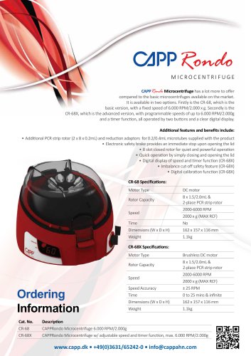 Capp Rondo microcentrifuge