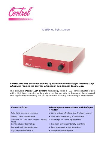 D150 Centrel led light source