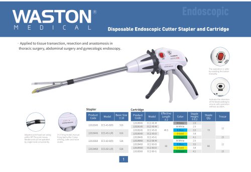 Linear surgical stapler Tulong II