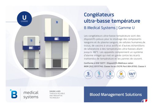 Congélateurs ultra-basse température