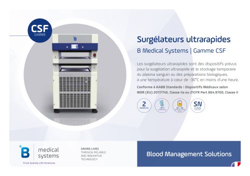 Surgélateurs ultrarapides