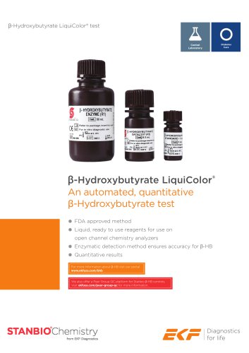 Beta-Hydroxybutyrate LiquiColor®: Datasheet (RSS0044.01 EN 09-2019)