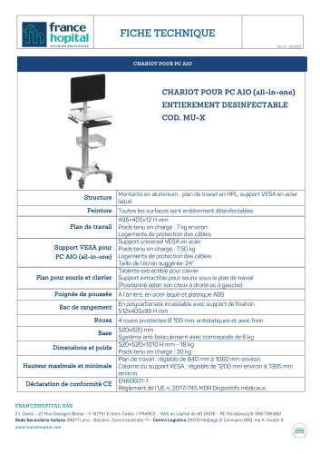 CHARIOT POUR PC AIO