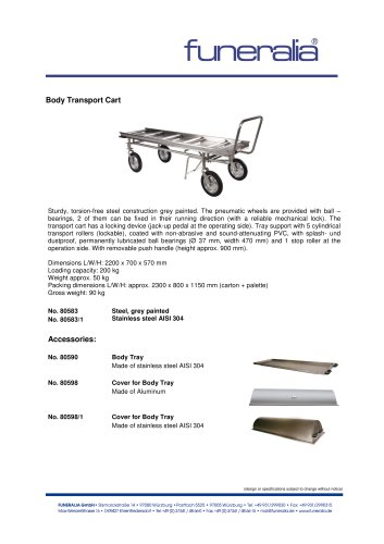 Body Transport Cart