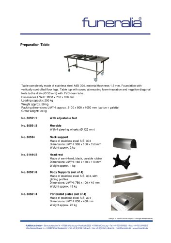 Preparation-Table