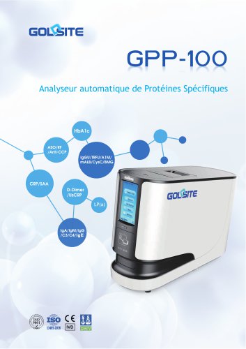 Brochure sur l'analyseur automatique de protéines spécifiques GPP-100