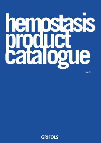 hemostasis product catalogue