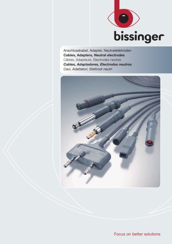 Electrosurgery cables and adapters