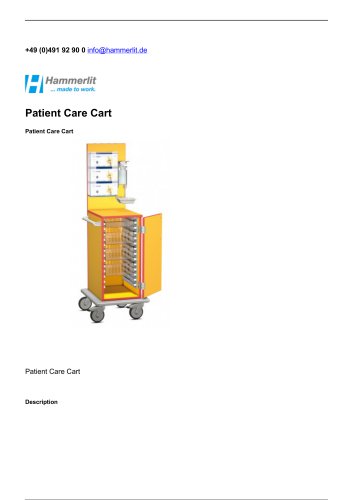 Patient Care Cart