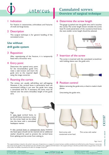 Cannulated screws