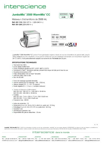 Fiche technique JumboMix 3500 WarmMix CC