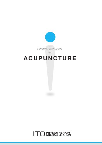 General catalog for Acupuncture