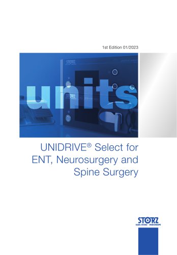 UNIDRIVE® Select for ENT, Neurosurgery and Spine Surgery