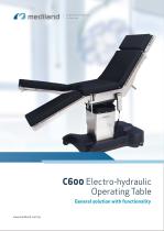 C600 Electro-hydraulic Operating Table Catalog