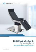 C660 Electro-hydraulic Operating Table Catalog