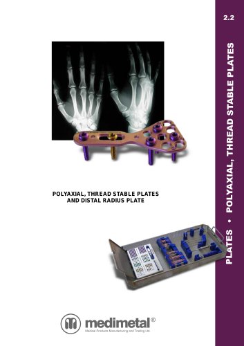 Polyaxial plates, distal radius plate