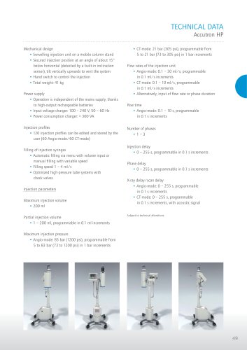 49 TECHNICAL DATA  Accutron HP