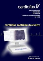 ECG-1500K, ECG-1550K cardiofax V Electrocardiograph, QP-156E Stress Test Application Program