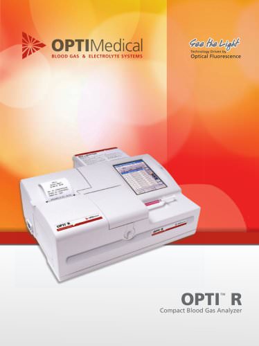 OPTI R Blood Gas and Electrolyte Analyzer brochure