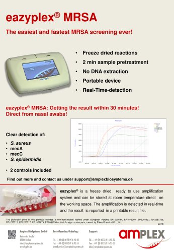 eazyplex ® MRSA