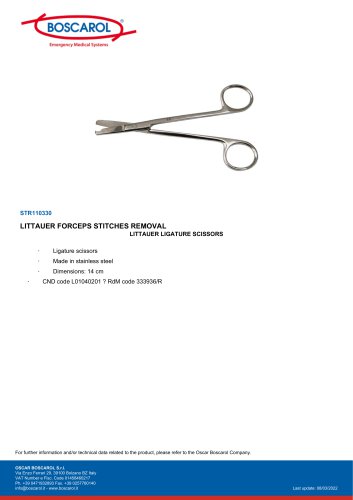 LITTAUER FORCEPS STITCHES REMOVAL