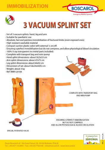 Vacuum splint