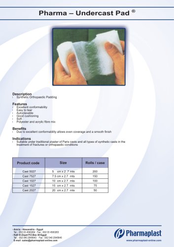 Pharma – Undercast Pad ®