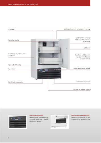 Blood Bank Refrigerator BL 100 PRO-ACTIVE