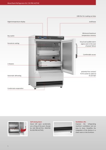 Blood Bank Refrigerator BL 176 PRO-ACTIVE