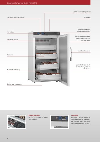 Blood Bank Refrigerator BL 300 PRO-ACTIVE